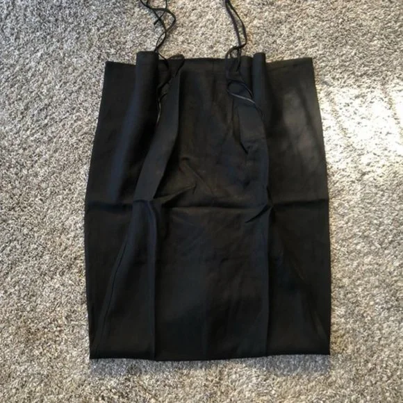Reformation Black Midi Slip Dress - Picture 4 of 8